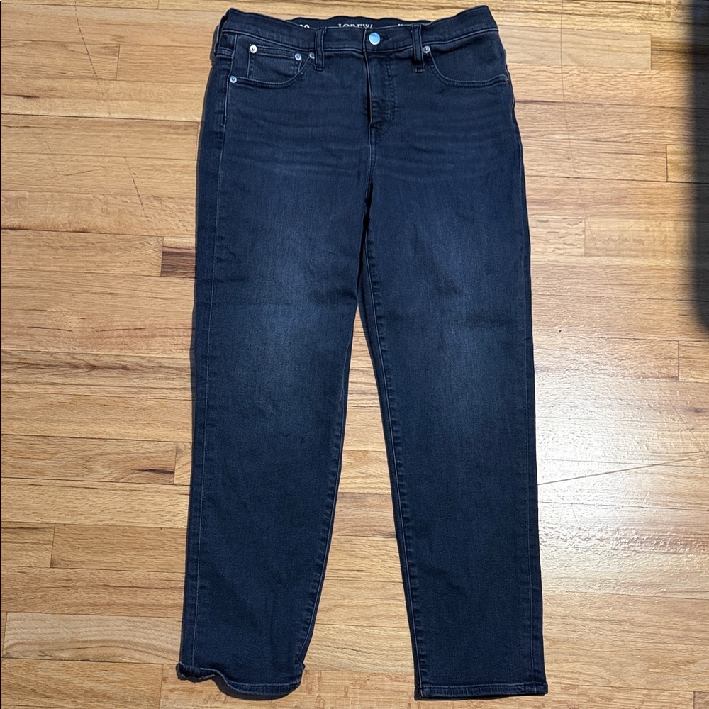 J. Crew Women's Dark Grey ‘03 Slim Jeans